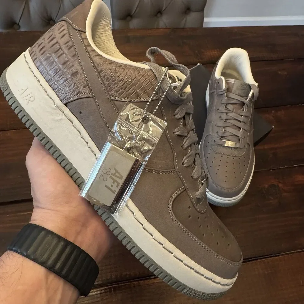 Nike Air Force 1 Low Supreme Premium QK Grey Shoes